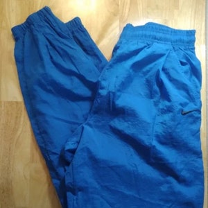 Vintage 90s Small Swoosh Wind Pants Joggers Athletic