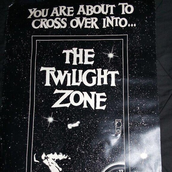 RARE Vintage Twilight Zone TV Poster 1990 - Etsy