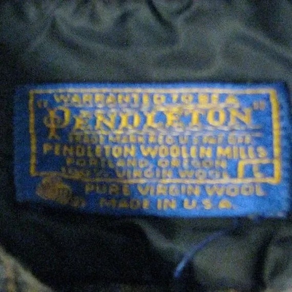 Vintage Pendleton Flannel Wool Button-Down Shirt - image 3
