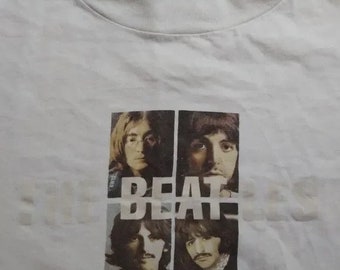 Vintage 90's the Beatles Rubber Soul Album Portrait Tee Size Large