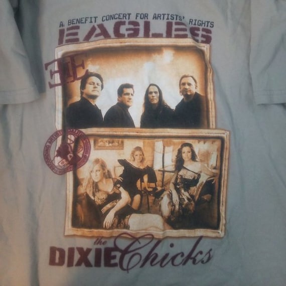 Vintage Eagles Dixie Chicks Artist's Rights Benefit Concert Tour 2003 T-Shirt