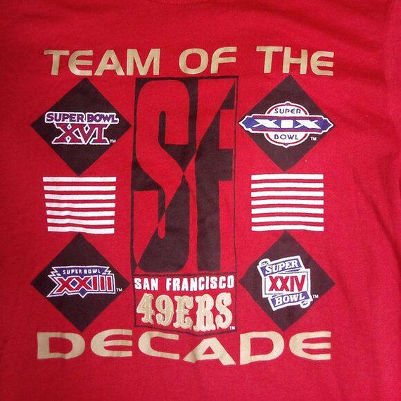 Vintage 80s San Francisco 49ers Team of the Decade T-shirt - Etsy