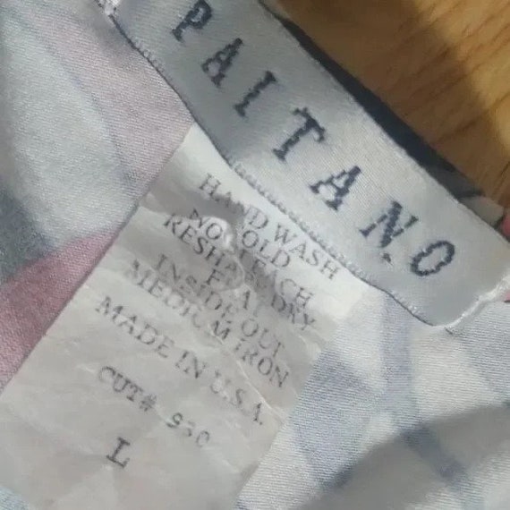 Vintage Paitano Abstract Pattern Long Sleeve Shirt - image 2