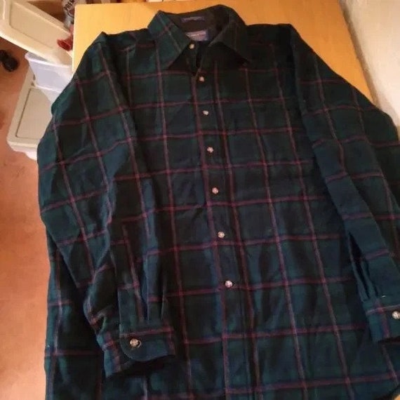 Vintage Pendleton Flannel Wool Button Down Shirt - image 3