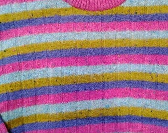 Vintage Iceberg Striped Wool Crewneck Sweater