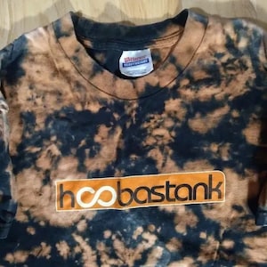 Vintage Hoobastank Logo Tie Dye Reverse Dye T-Shirt