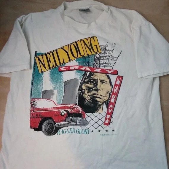 Vintage Neil Young Crazy Horse Ragged Glory Tour … - image 1