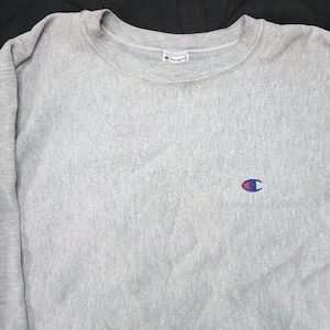 Vintage Champion Reverse Weave Crewneck Sweatshirt Heather Gray
