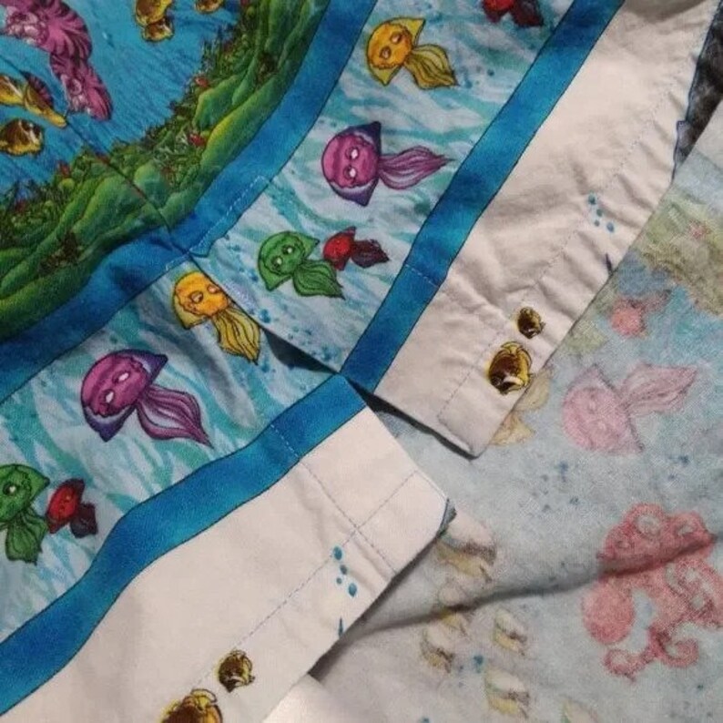 Fish Pattern Clothes Vintage Cartoon Fish Ocean Life Pattern Hawaiian Shirt - Etsy
