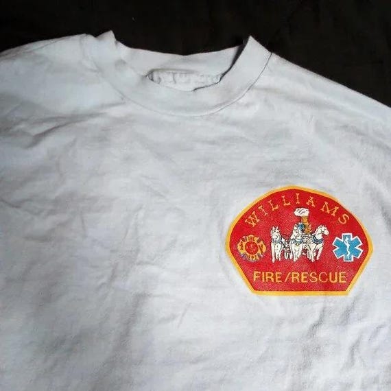 Vintage Williams Fire & Rescue Fire Engine T-Shirt
