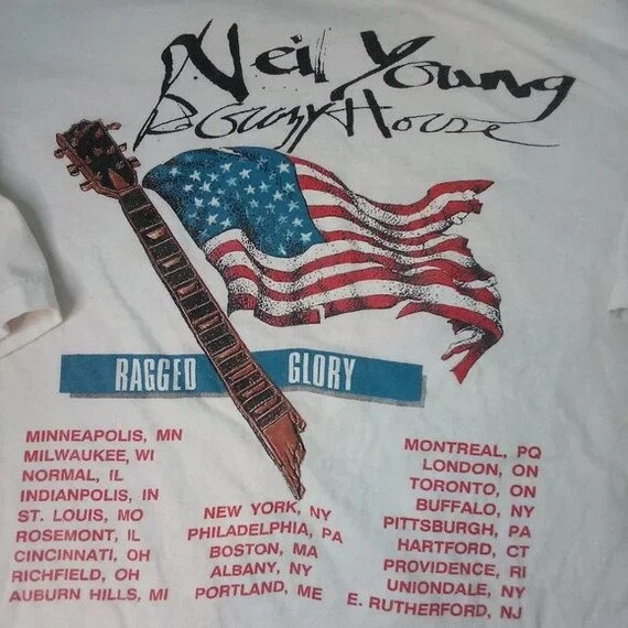 Vintage Neil Young Crazy Horse Ragged Glory Tour … - image 7