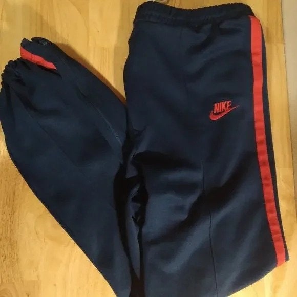 Vintage 70er Jahre Nike Striped Track Sweat Hose Jogger