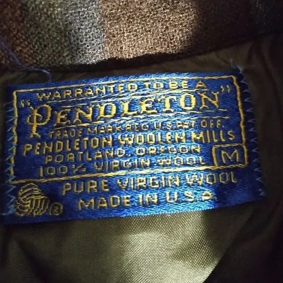 Vintage Pendleton Flannel Wool Button-Down Shirt - image 6