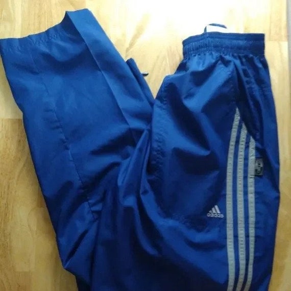 Vintage Adidas Climashell Striped Mesh Lined Wind Pants Joggers Trainers -   Canada