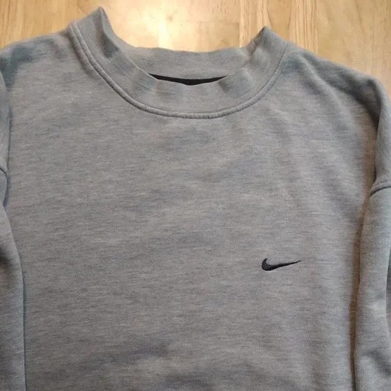 Vintage Nike Small Swoosh Logo Crewneck Sweatshirt - Gem