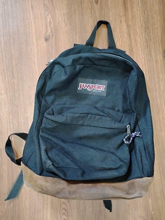 Vintage Jansport Leather Bottom Backpack USA