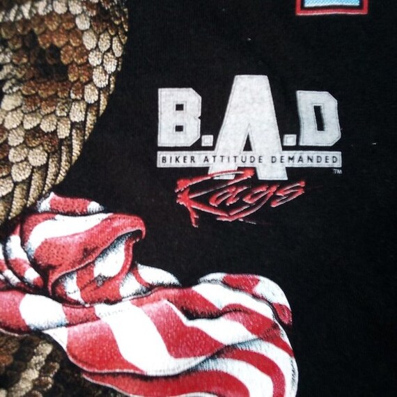 Vintage B.A.D. Don't Tread On Me Free Spirit Trading Post T-Shirt View 6
