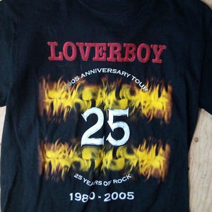 Loverboy Tour Tshirt - Etsy