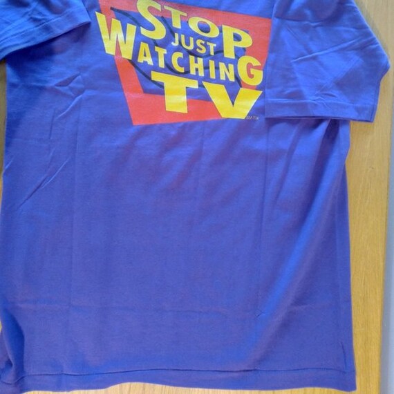 Deadstock Vintage 90s Sega Channel Stop Just Watching TV T-shirt
