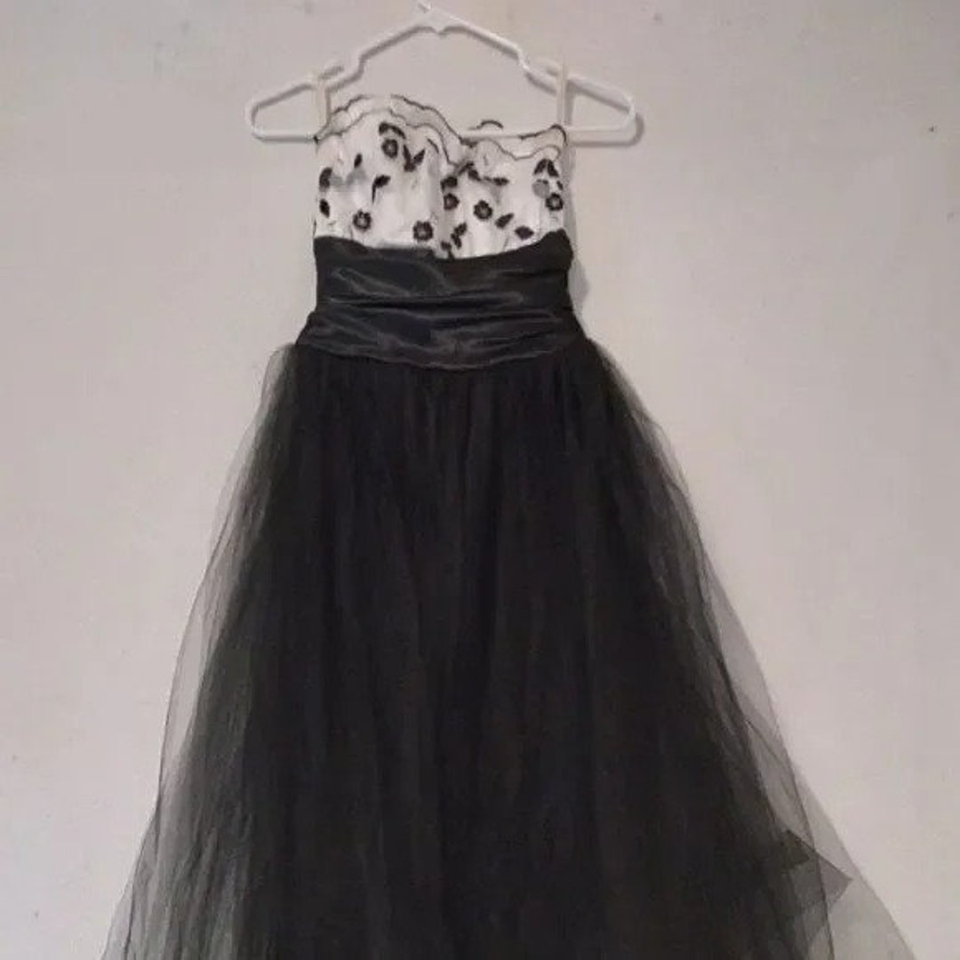 Vintage Gunne Sax Jessica Mcclintock Strapless Cocktail Dress - Etsy