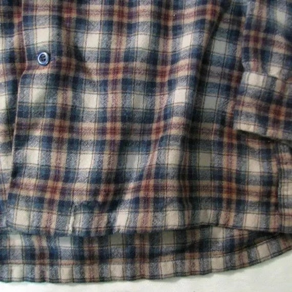 Vintage Pendleton Flannel Wool Button-Down Shirt - image 2