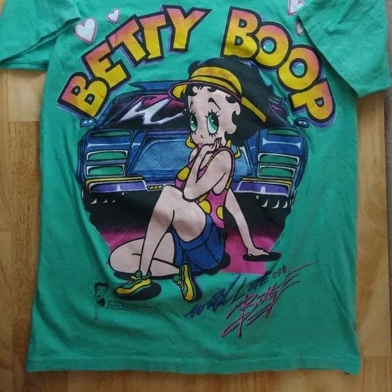 Vintage Betty Boop Sports Car With Love T-shirt - Etsy