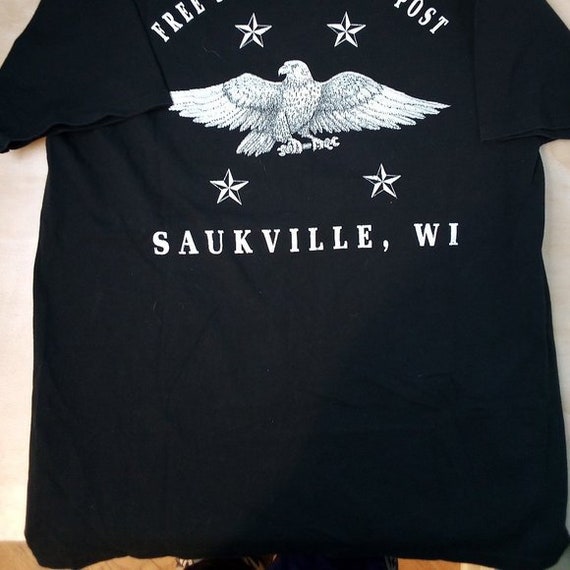 Vintage B.A.D. Don't Tread On Me Free Spirit Trading Post T-Shirt View 5