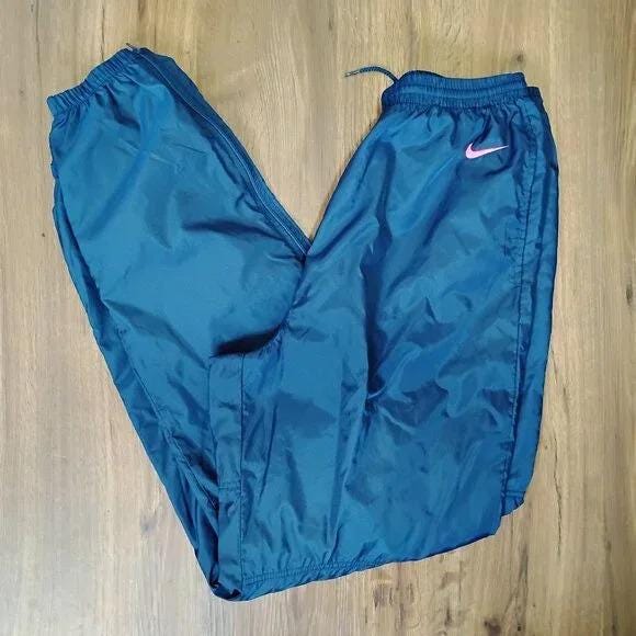 blue nike windbreaker pants