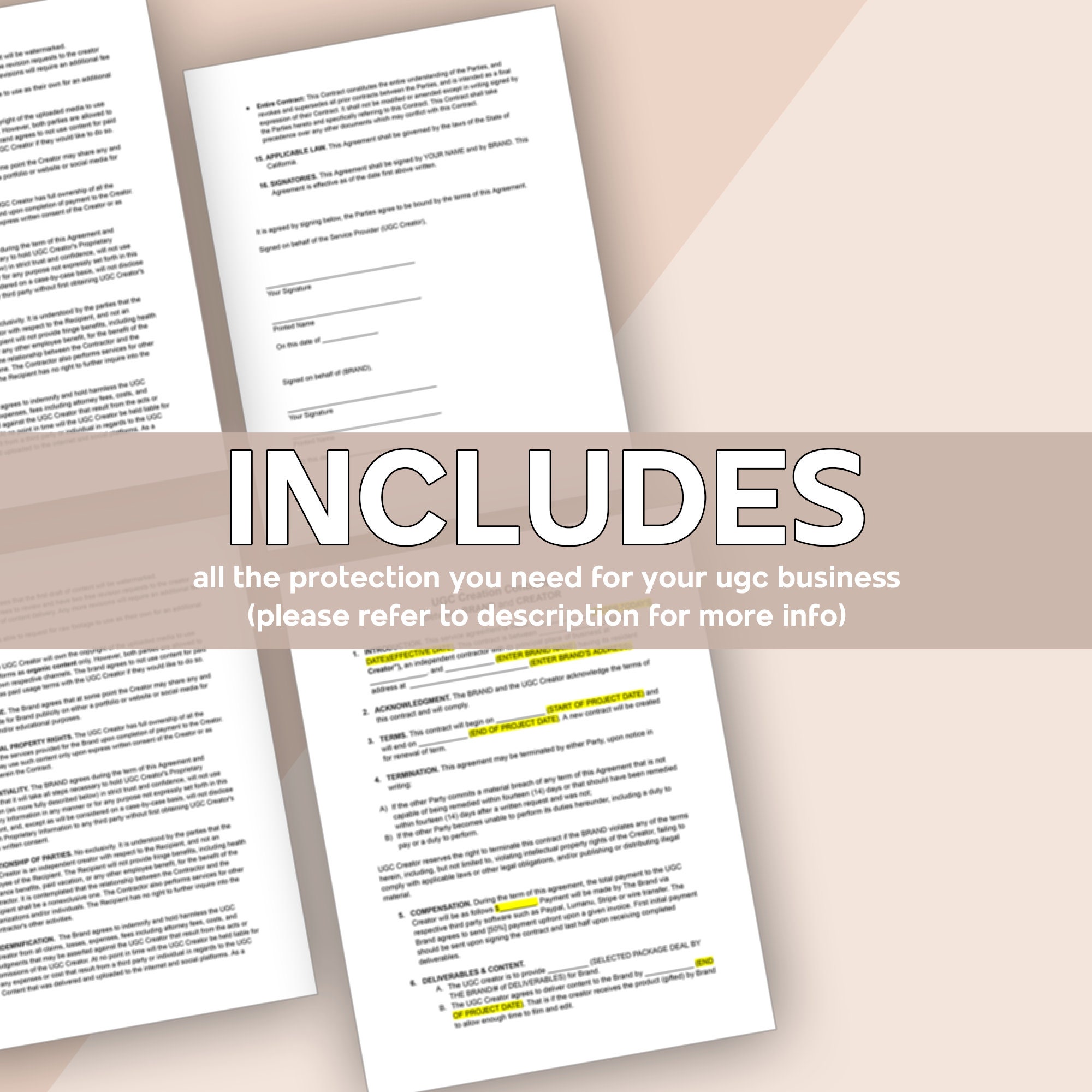 UGC Contract Template UGC Template UGC Terms and Services Template UGC Contract Template UGC Template UGC Terms and Services Template