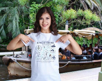 Disney Jungle Cruise Camisa mundialmente famosa da Disney World Camisa da família da Disney Camisa do Magic Kingdom Camisa da família da Disney combinando com a Disneylândia