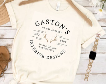 Belle en het beest herenshirt / Gaston's Tavern brews biceps tee / Disney T-shirt Gaston shirt unisex pasvorm / Gaston Interior Design /