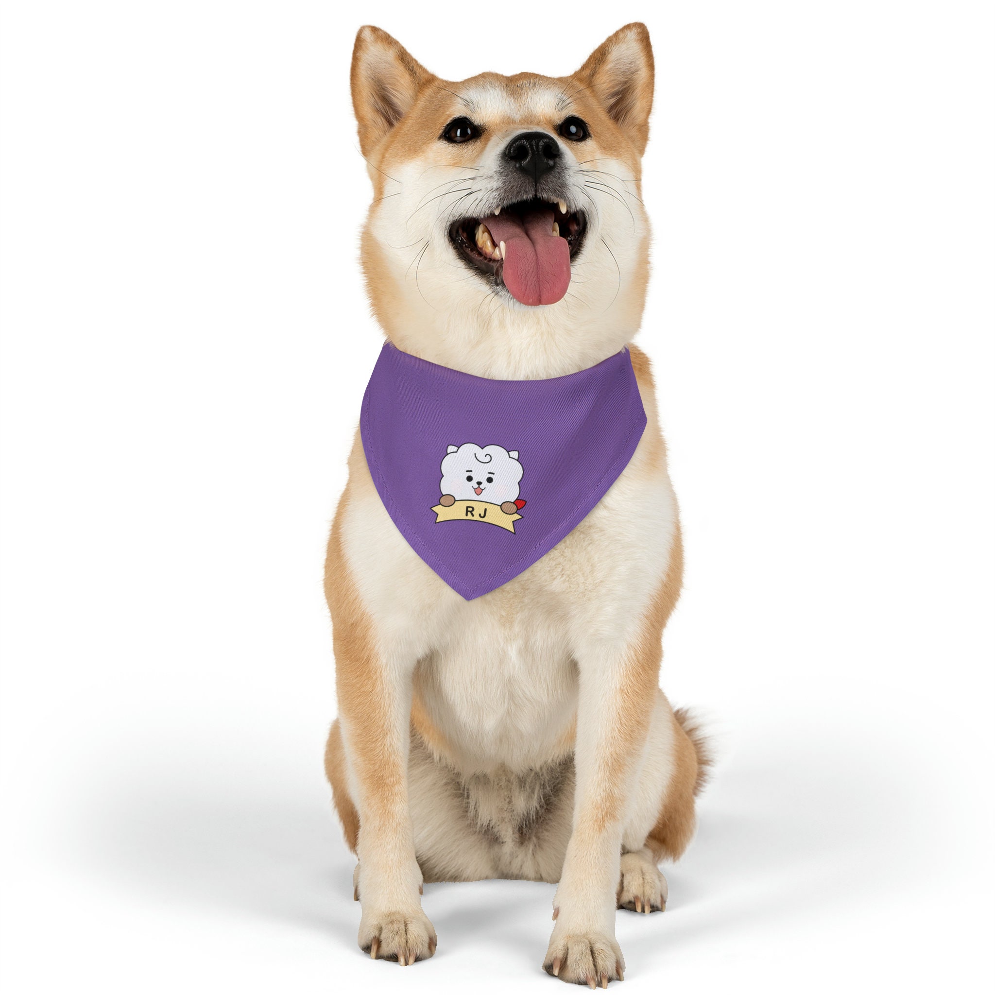 Corgi Pet Bandana - Purple Corgi Pet Bandana - Purple