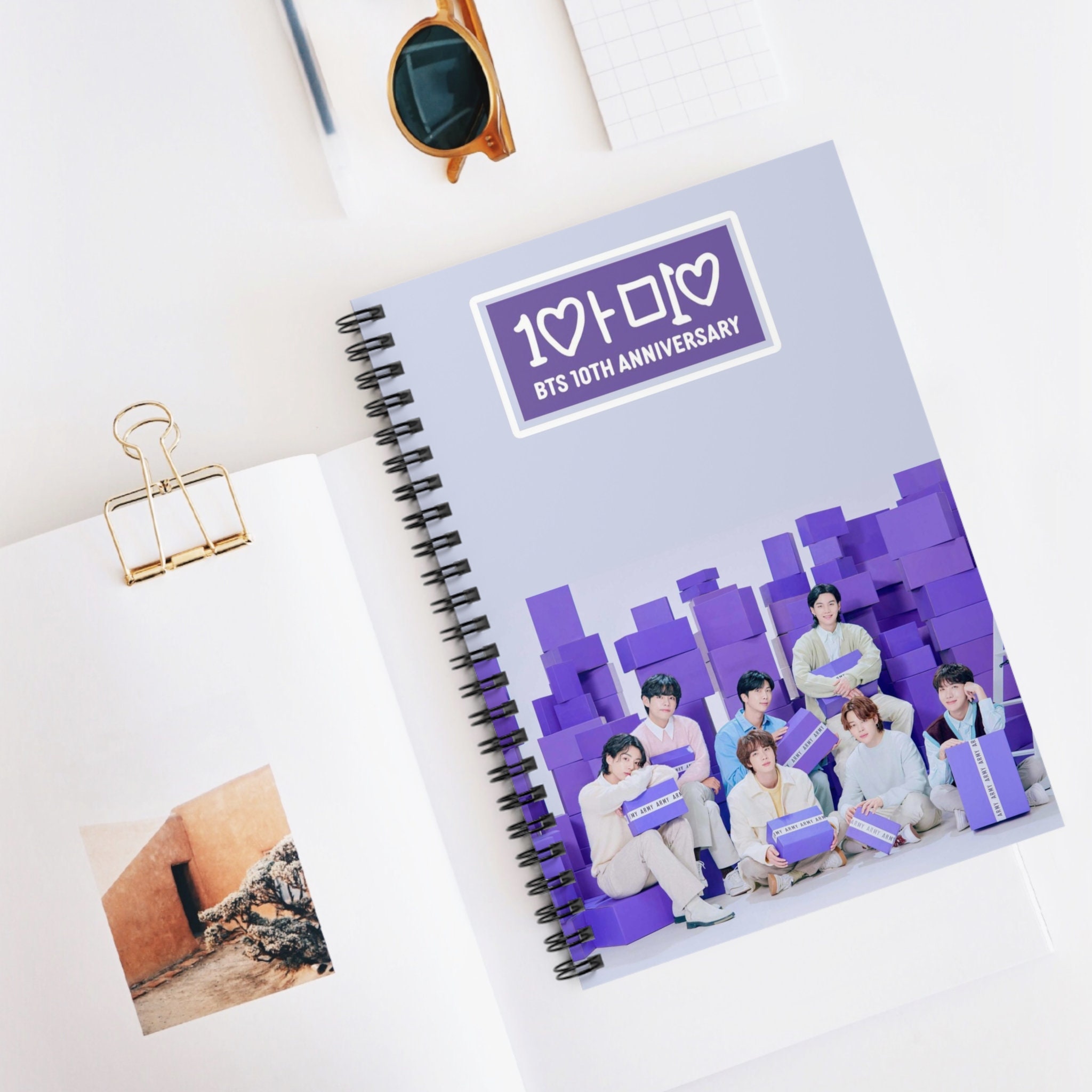 【即納】 BTS 10th Anniversary Festa Spiral Notebook - Bts Journal アイドル