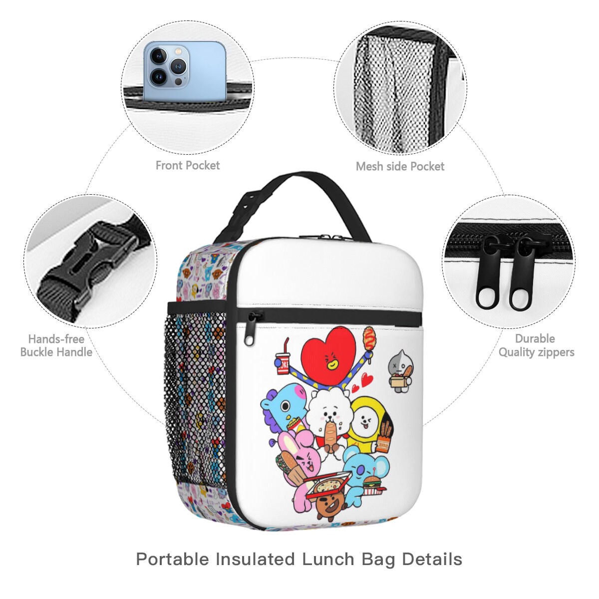 BTS BT21 Insulierte Lunch Box Isoliertasche Lunchbag Etsy