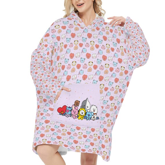 Bt21 hooded blanket deals