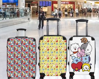 BTS BT21 Rolling Suitcase - 3 Sizes S M L - 3 BT21 inspired designs!