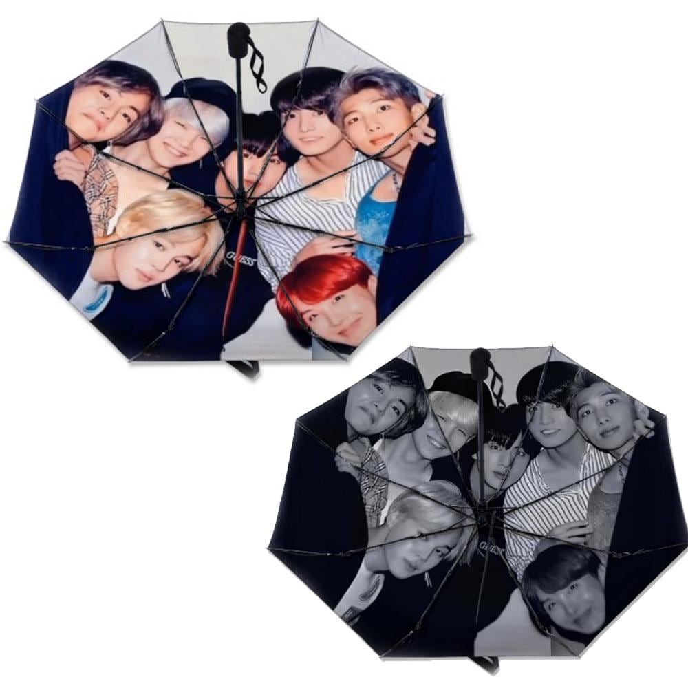 BTS OT7 Color or Black/white Umbrella - RM Jin Jhope Suga