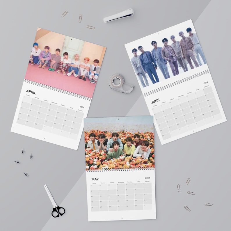 BTS BT21 2024 Calendar BTS 2024 Wall Calendar, Bts Fan Gift, Calendar