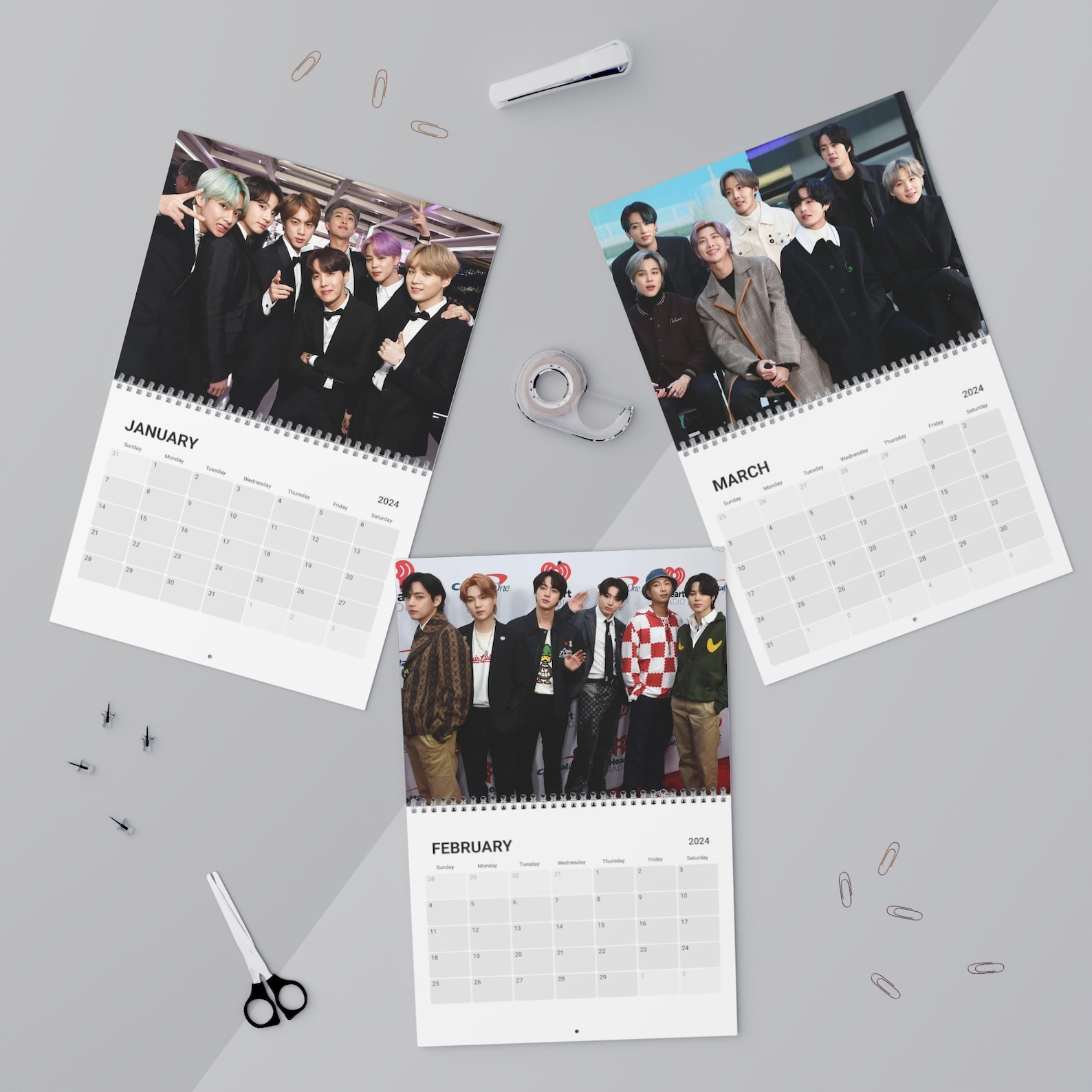 BTS BT21 2024 Calendar BTS 2024 Wall Calendar, Bts Fan Gift, Calendar