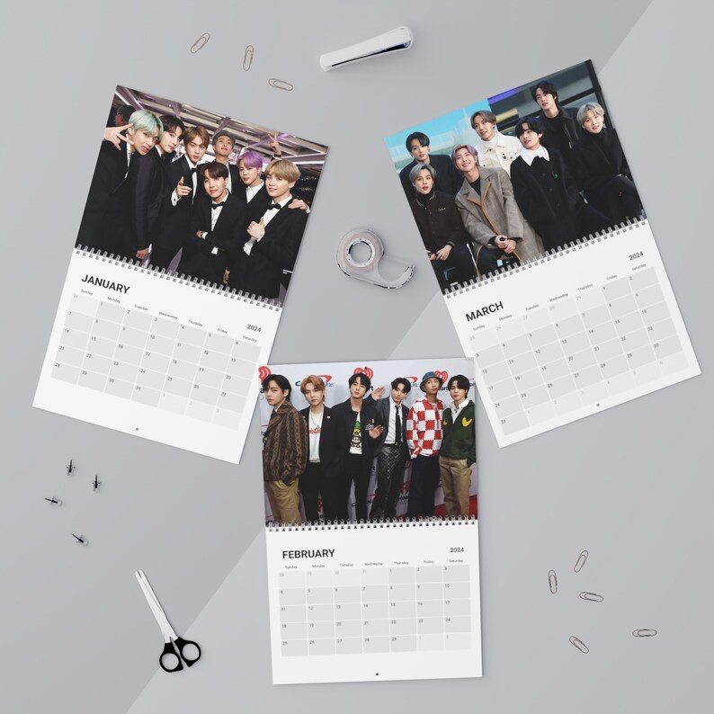 BTS BT21 2024 Calendar BTS 2024 Wall Calendar, Bts Fan Gift, Calendar