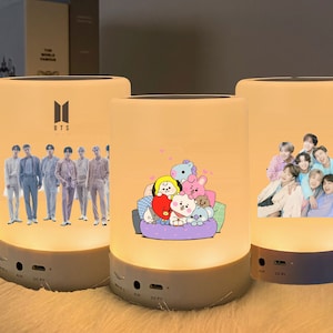 Altavoz portátil Bluetooth BTS BT21 y lámpara LED - BTS BT21 rm jin jhope suga jimin v & jk - gran regalo del ejército bts