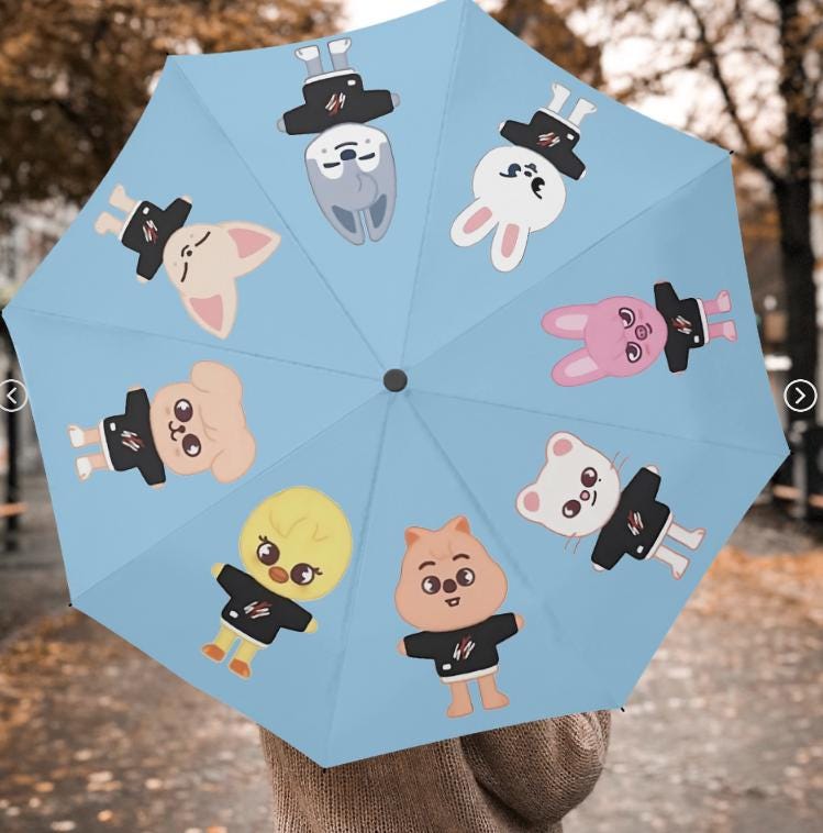 Stray Kids SKZOO Umbrella - Automatic Opening Umbrella Stray Kids SKZOO Umbrella - Automatic Opening Umbrella