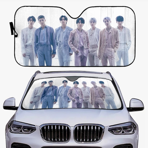 BTS Car Sun Shade BTS OT7 BT21 Car Sun Shade Gift for Bangtan Fan Army Car Sunshade BTS K pop Inspired Car Accessories Etsy