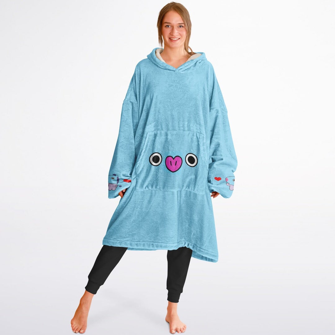 BT21 Mang Snug Hoodie Oversized BTS Sung Hoodie Oversized BTS Wearable Blanket Hoodie BTS Blanket Hoodie Fleece Blanket Hoodie Etsy