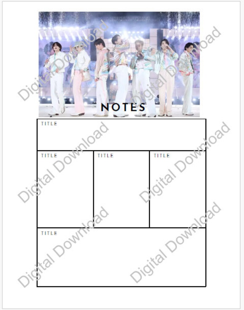 BTS 2024 Planner BTS Digital 2024 Journal 53 Printable Etsy Canada