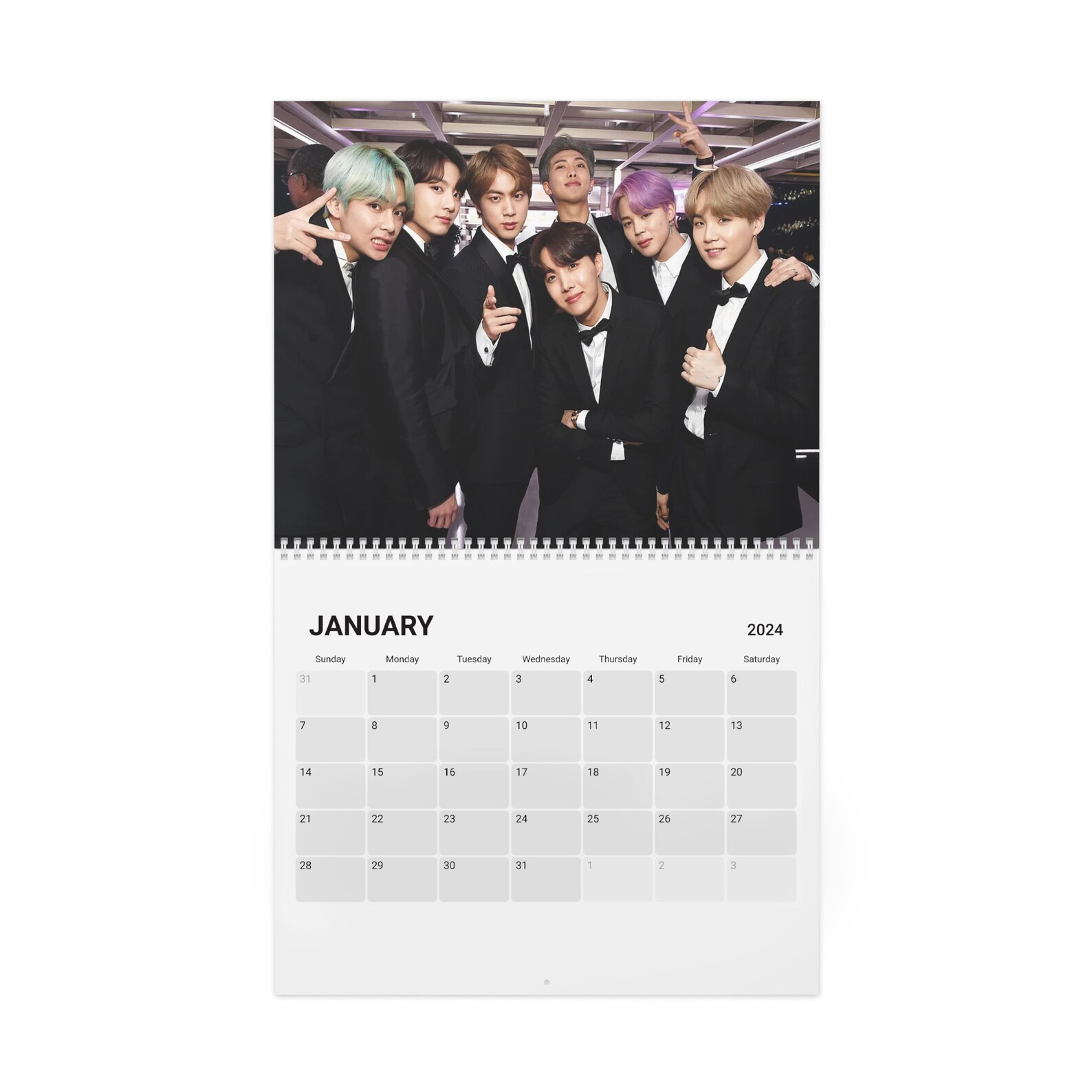 BTS BT21 2024 Calendar BTS 2024 Wall Calendar, Bts Fan Gift, Calendar
