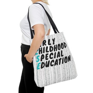 Tote Bag (AOP) ECSE, Early Childhood Special Education