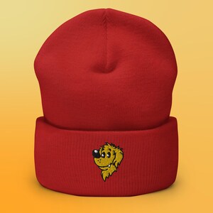Gorro bordado con diseño de perro Golden Retriever con dibujos animados