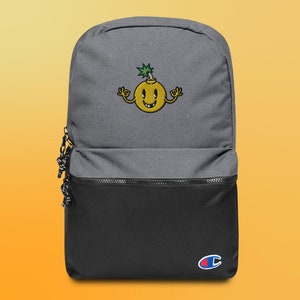 Bestickter Cartoon Lemon Bomb Champion Rucksack