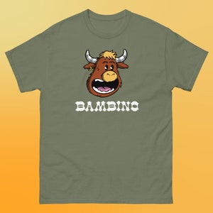 Camisa de vaca escocesa de dibujos animados / Bambino